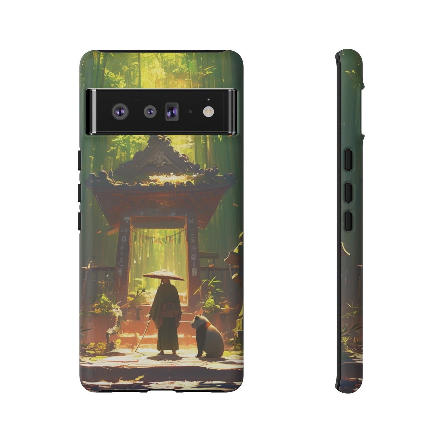 Vintage Japanese PandaTemple Aesthetic iPhone Case, iPhone 15 Pro Max 14 13 12 11 Mini, Samsung Galaxy S23 S22, Google Pixel 7 6 Pro