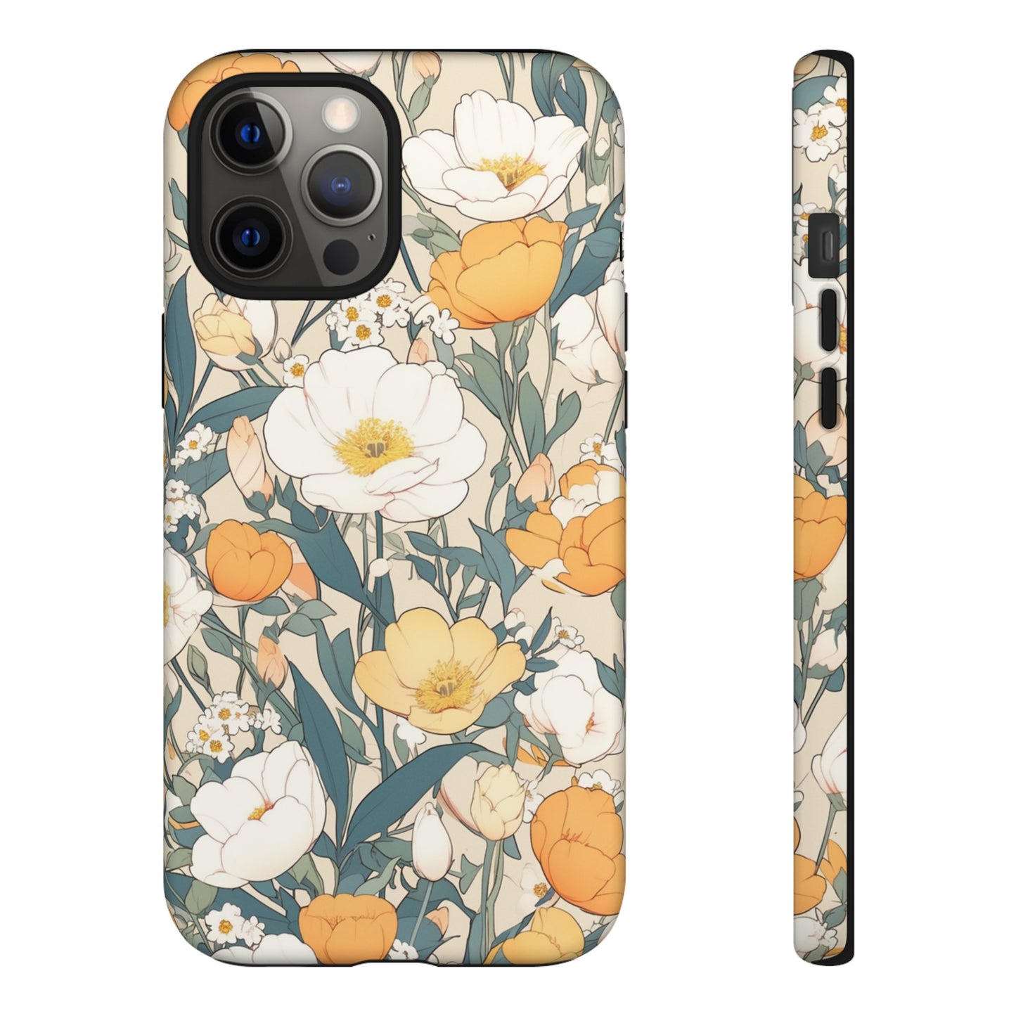 Tall White Flowers iPhone Case / Samsung Case