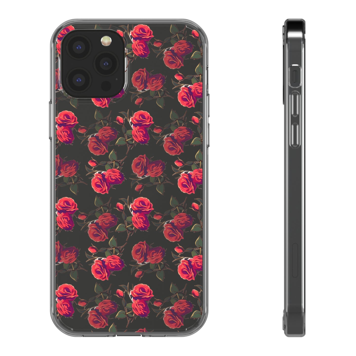 Roses Pattern | Clear iPhone Case / Samsung Case