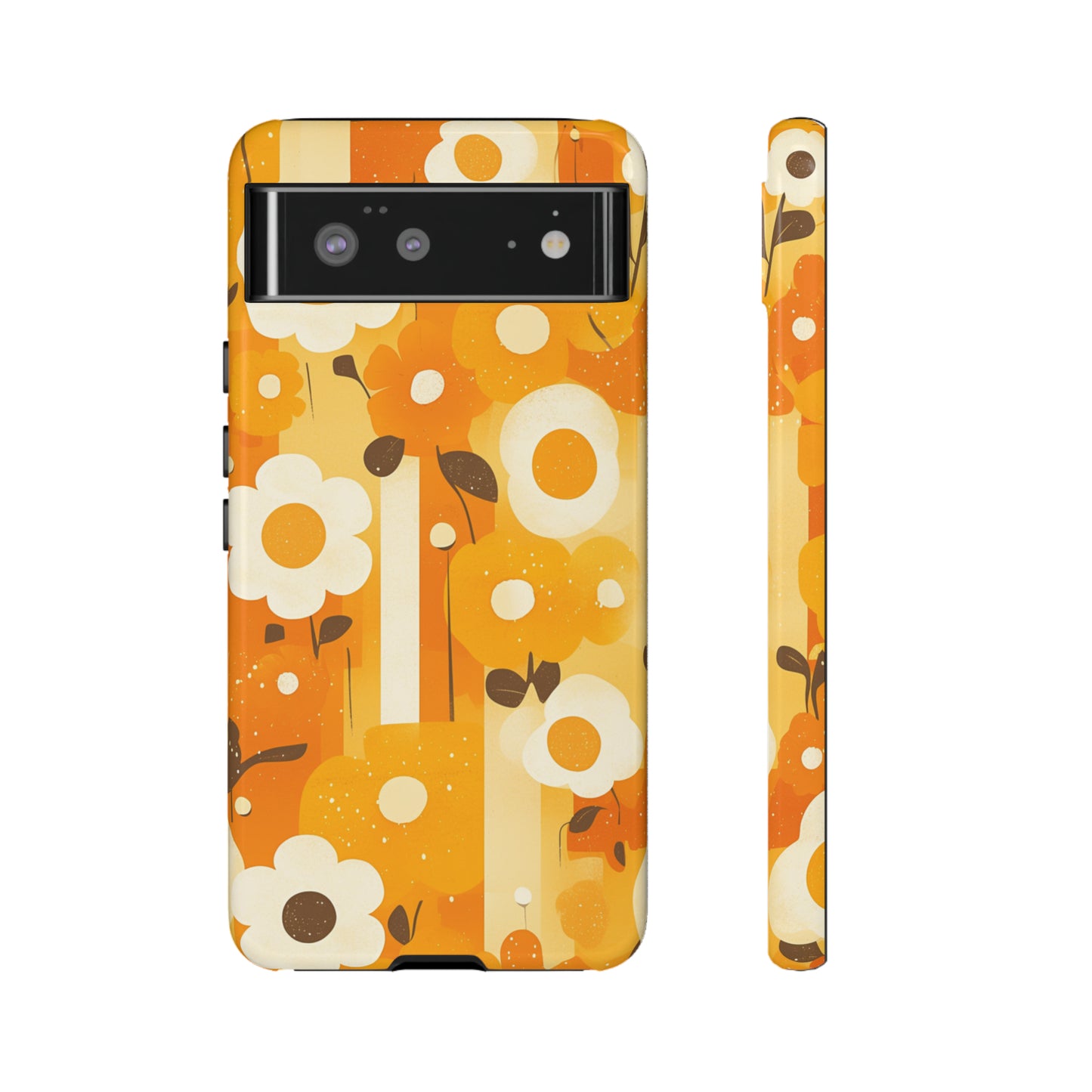 Retro 70s Abstract Flower Patterns iPhone Case / Samsung Case