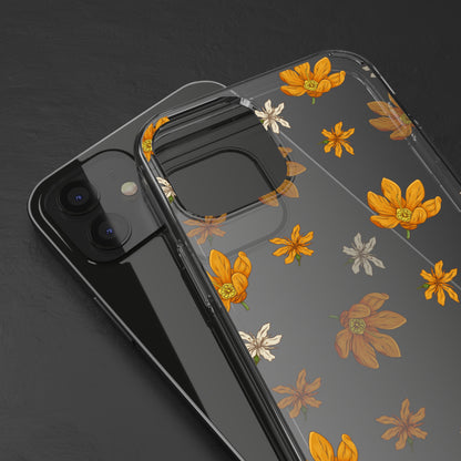 Yellow Flowers Pattern | Clear iPhone Case / Samsung Case