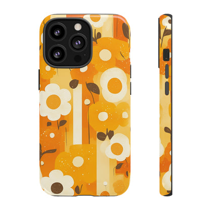 Retro 70s Abstract Flower Patterns iPhone Case / Samsung Case