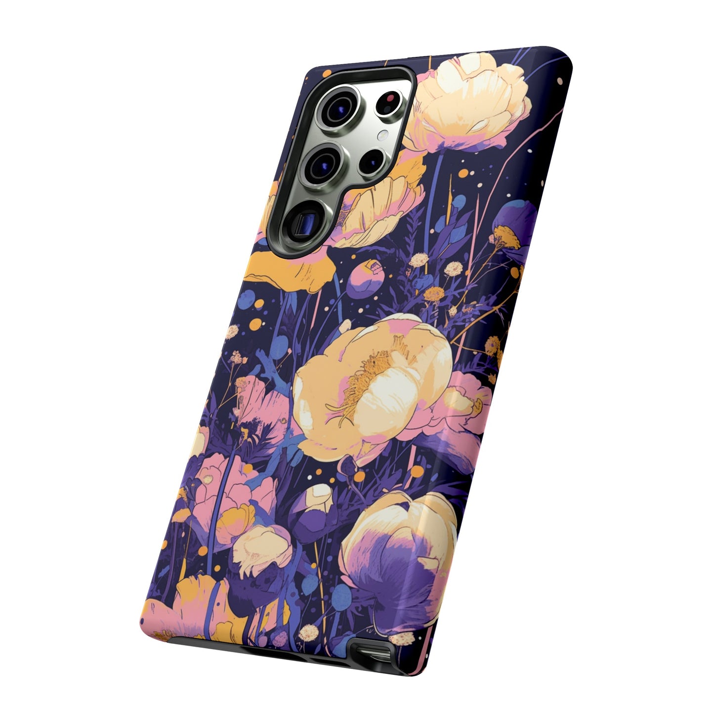 Night Cotton Flowers iPhone Case / Samsung Case