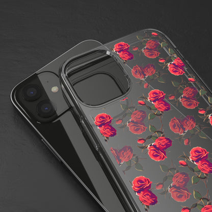 Roses Pattern | Clear iPhone Case / Samsung Case