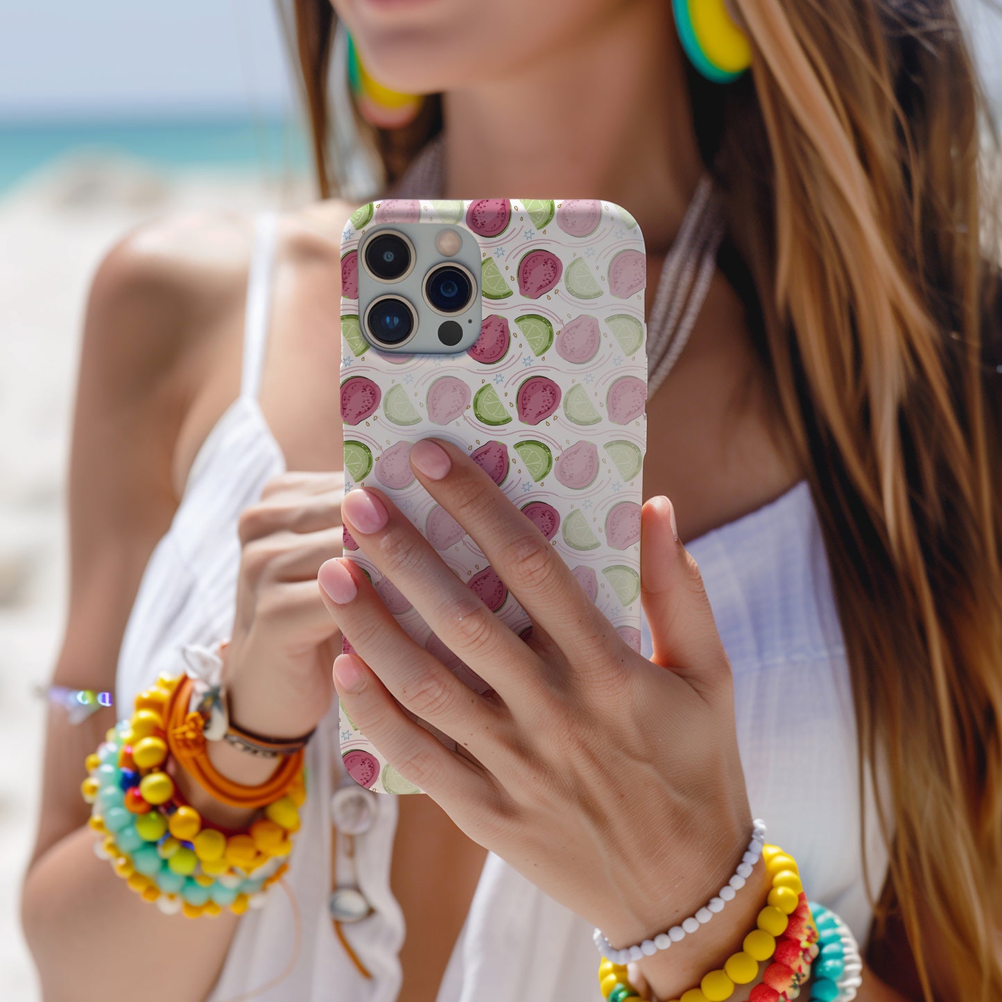 Lime Watermelon Pattern | Clear iPhone Case / Samsung Case