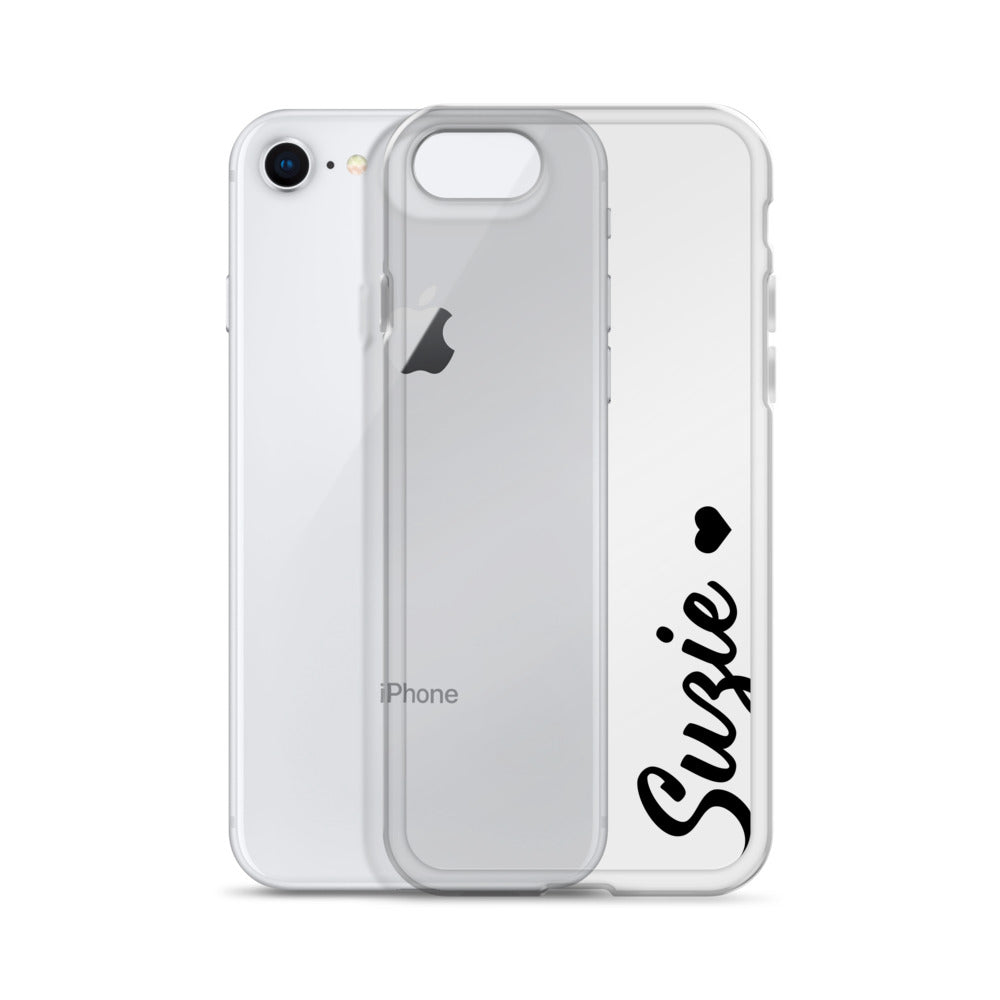 Personalized Custom Name iPhone Case, Clear Phone Case, Cute Gift For Woman