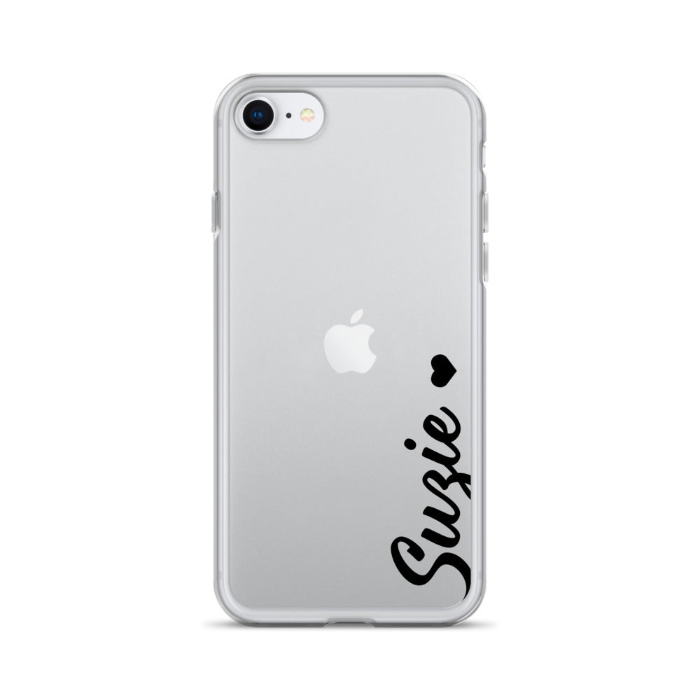 Personalized Custom Name iPhone Case, Clear Phone Case, Cute Gift For Woman