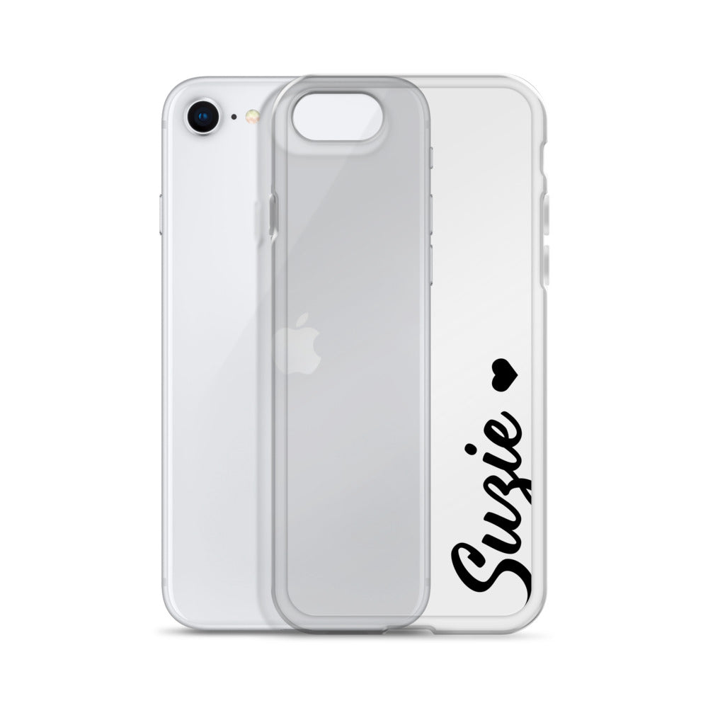 Personalized Custom Name iPhone Case, Clear Phone Case, Cute Gift For Woman