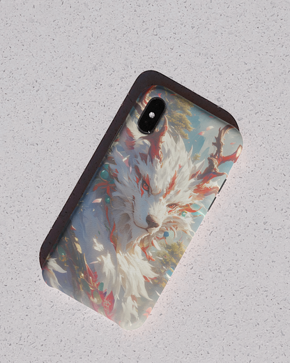 Japanese Vintage Wolf Aesthetic iPhone Case, iPhone 15 Pro Max 14 13 12 Mini, Samsung Galaxy S23 S22, Google Pixel 7